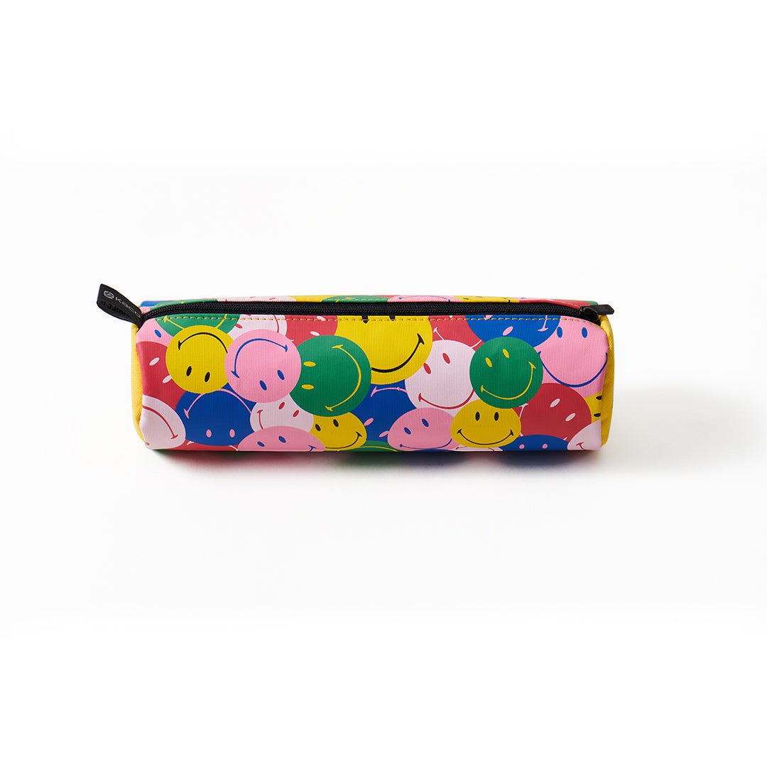 Kaco Cylinder Pen Case(with Smiley World) - SCOOBOO - Pencil Cases & Pouches